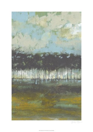 Framed Golden Field I Print