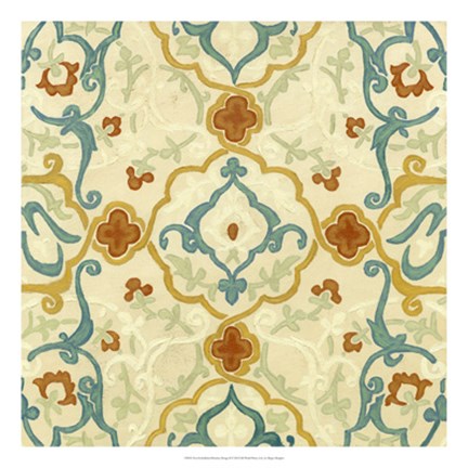 Framed Non-Embellished Bombay Design II Print