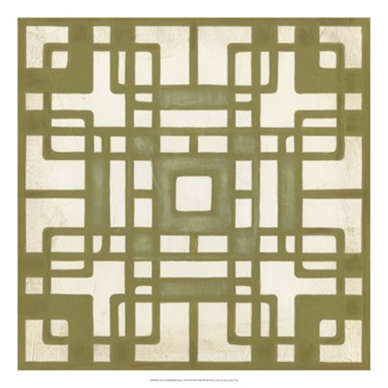 Framed Non-Embellished Deco Tile II Print