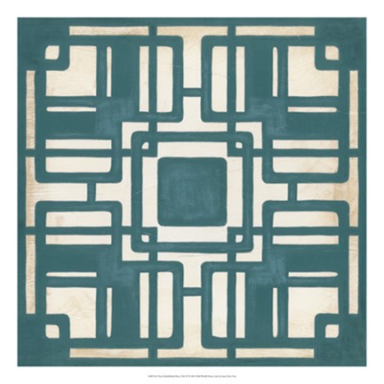 Framed Non-Embellished Deco Tile IV Print