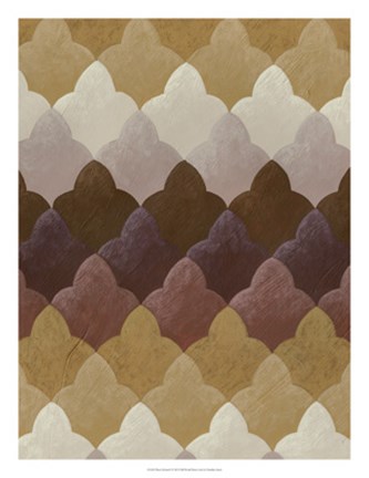 Framed Plum Orchard I Print