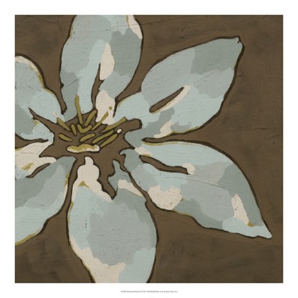 Framed Patchwork Petals II Print