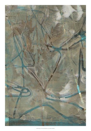 Framed Fluid Sea I Print