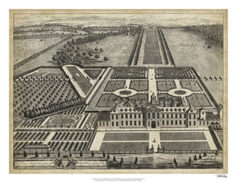 Framed Wrest House in Bedfordshire Print