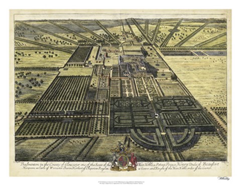 Framed Badminton in Gloucester I Print