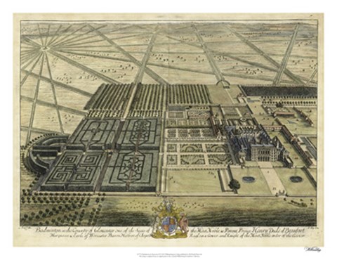 Framed Badminton in Gloucester II Print