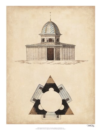 Framed Garden Follies I Print