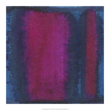 Framed Indigo Meditation I Print