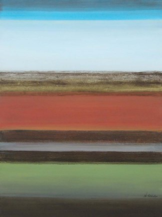 Framed Peaceful Green II Print