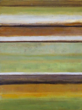 Framed Peaceful Green III Print