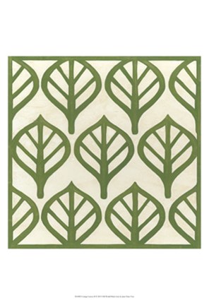 Framed Cottage Leaves II Print