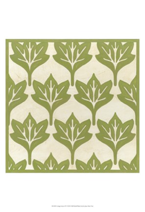 Framed Cottage Leaves IV Print