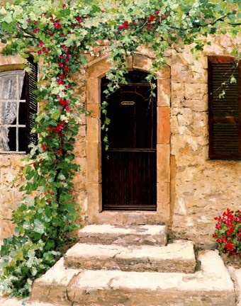 Framed Sunlit Vines Print