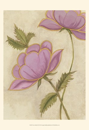 Framed Flower Medley III Print