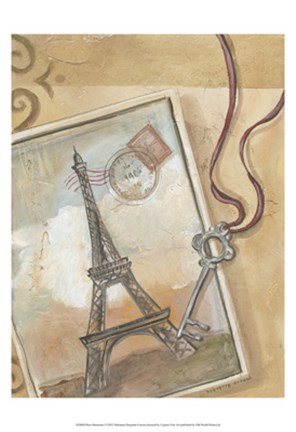 Framed Paris Memories I Print
