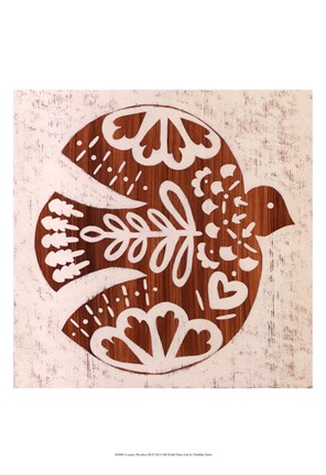 Framed Country Woodcut III Print