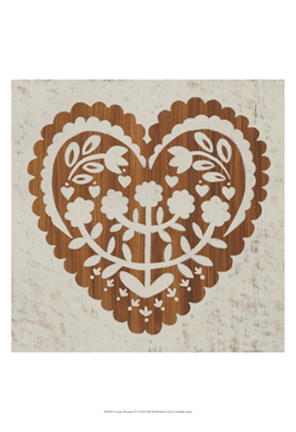 Framed Country Woodcut IV Print