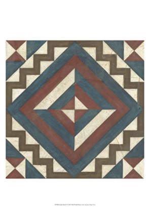 Framed Quilt Motif I Print