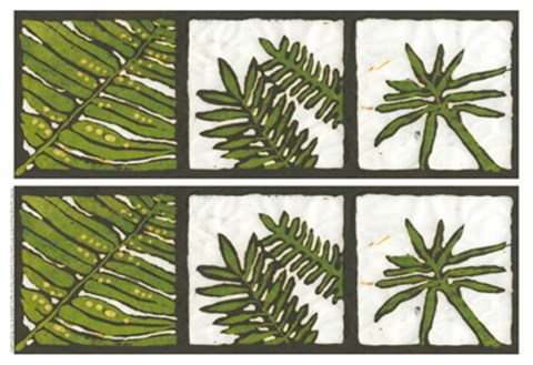 Framed 2-Up Verde Botanical III Print