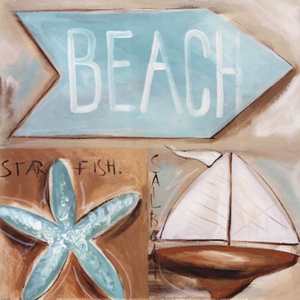 Framed Where&#39;s the Beach? Print
