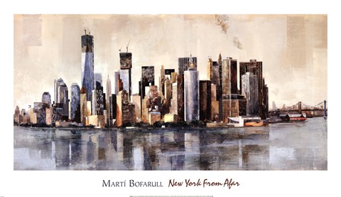Framed New York From Afar Print