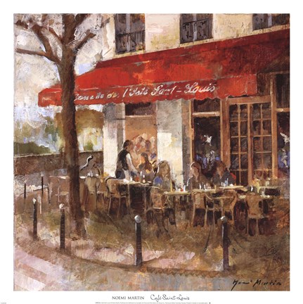 Framed Cafe Saint-Louis Print