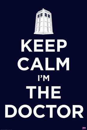 Framed Doctor Who - Keep Calm Print