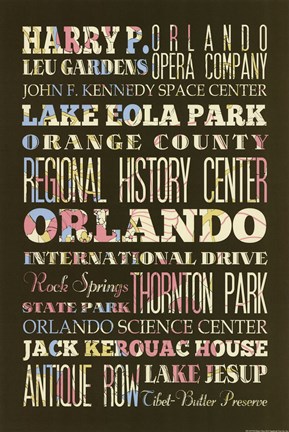 Framed Orlando II Print