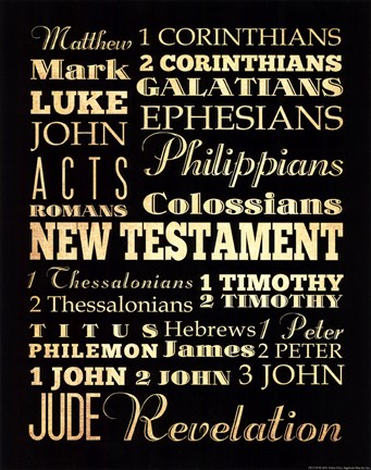 Framed New Testament Print