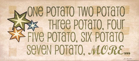 Framed One Potato Print