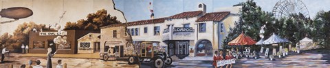Framed Lompoc Mural Society&#39;s Community Canvas Print