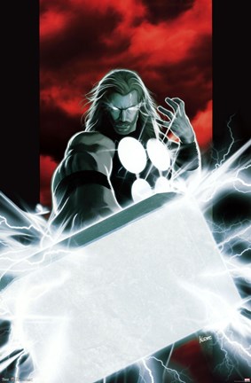 Framed Thor - Mjolnir Print