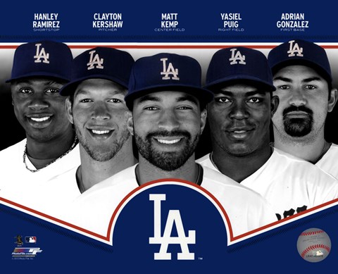 Framed Los Angeles Dodgers 2013 Print