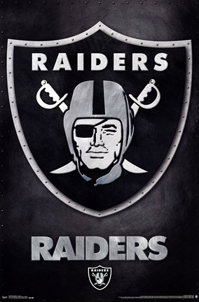 Framed Oakland Raiders - Logo 13 Print