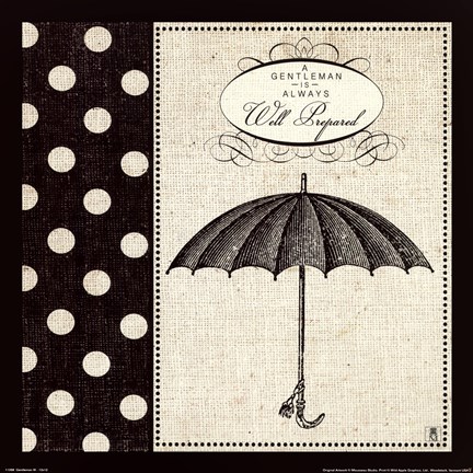 Framed Gentleman III Print