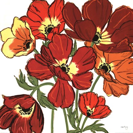 Framed Sweet William Crop Print