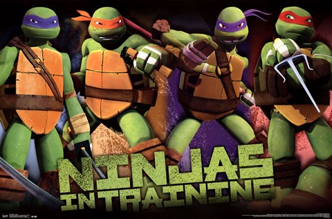 Framed Teenage Mutant Ninja Turtles - Profile Print