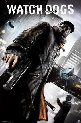 Framed Watch Dogs - Aiden Print