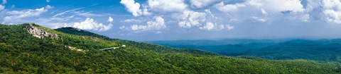 Framed Panorama of the Blue Ridge Parkway Asheville, NC Print
