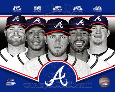 Framed Atlanta Braves 2013 Team Composite Print