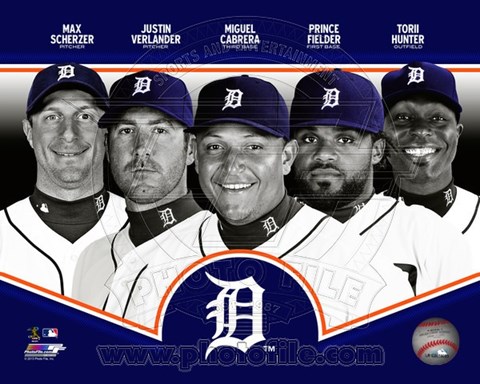 Framed Detroit Tigers 2013 Team Composite Print