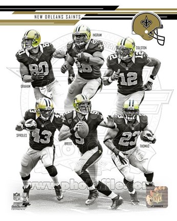 Framed New Orleans Saints 2013 Team Composite Print