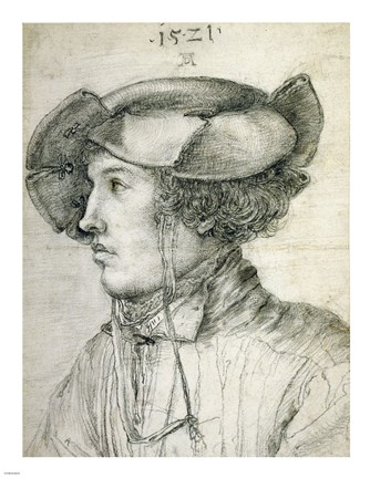 Framed Portrait of a Young Man Print