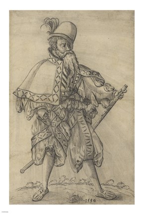 Framed Officer of the Rank of &quot;Oberster Feldprofoss&quot; in the Imperial Army Print