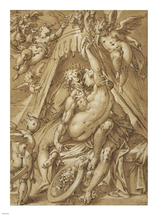 Framed Mars and Venus Print