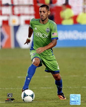 Framed Clint Dempsey 2013 Action Print