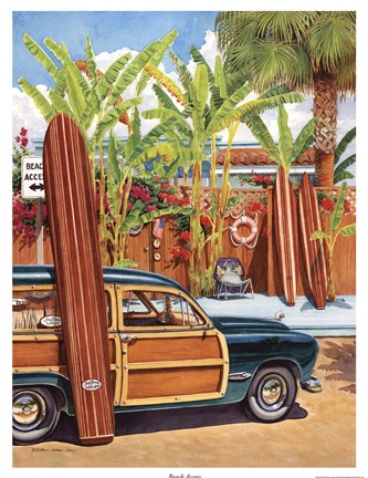 Framed Beach Access Print