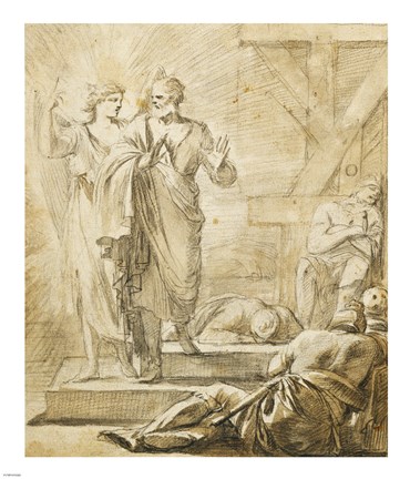 Framed Liberation of Saint Peter Print