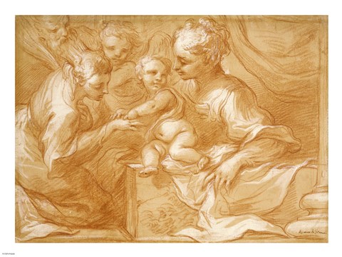 Framed Mystic Marriage of Saint Catherine Print