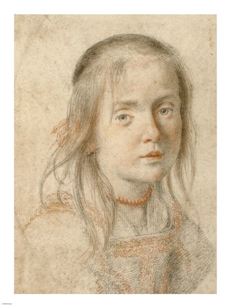 Framed Portrait of a Girl Print